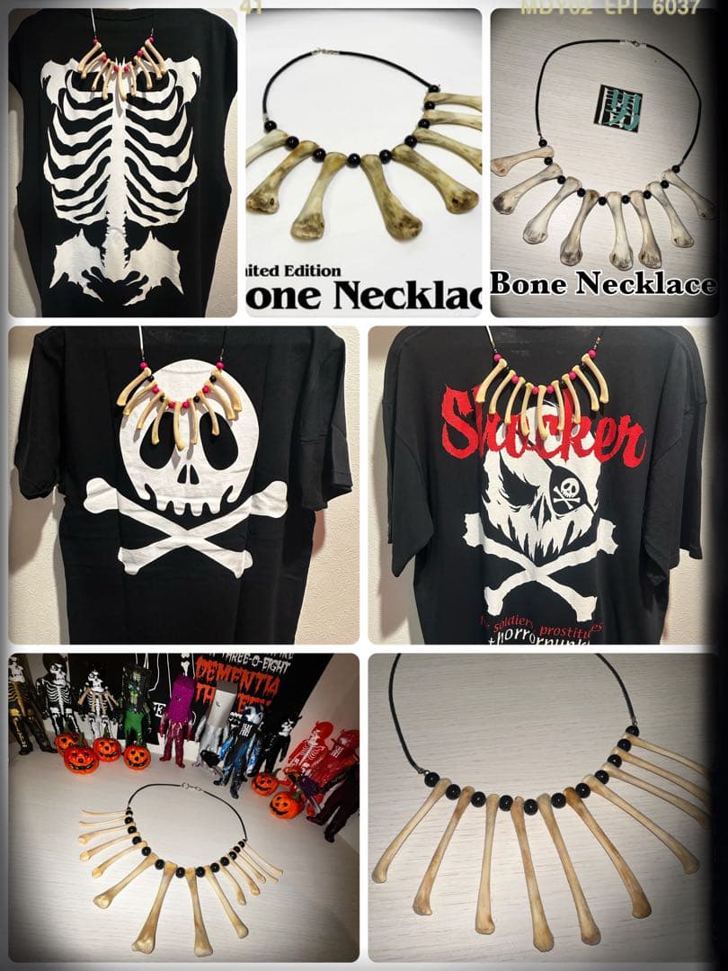 ハンドメイド【リアルボーンネックレス　骨ネックレス】