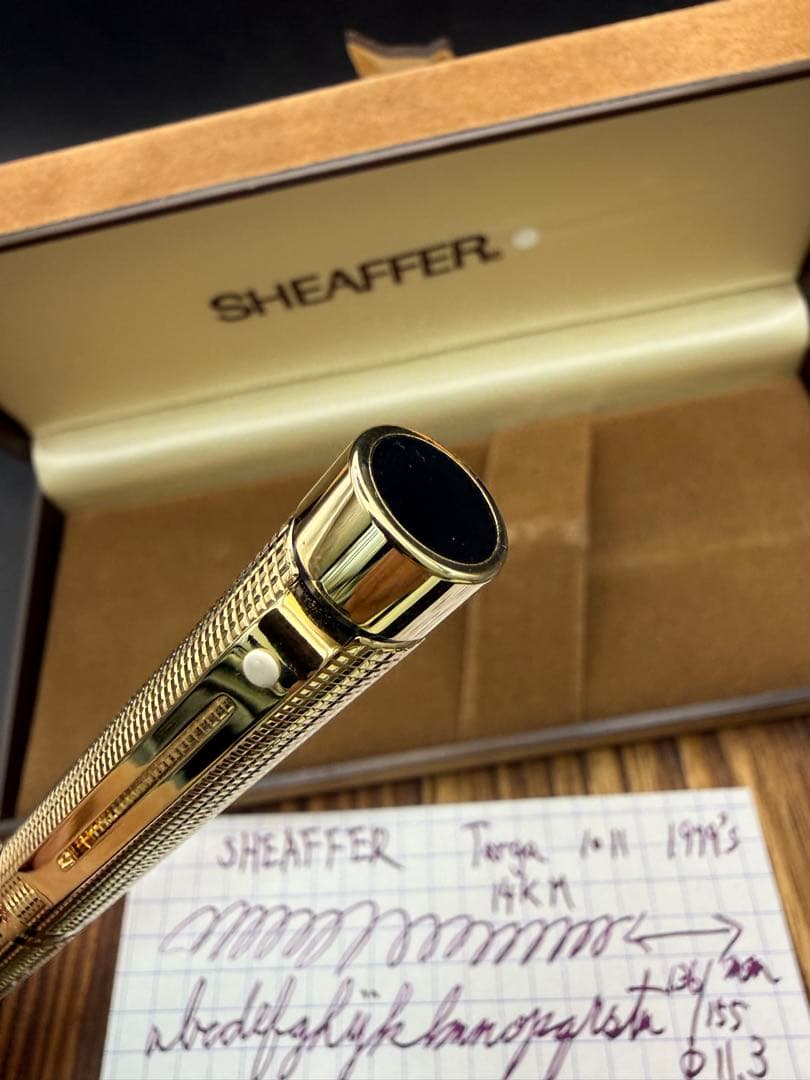 SHEAFFER 万年筆 タルガ 1011 23K張 14K M 美品