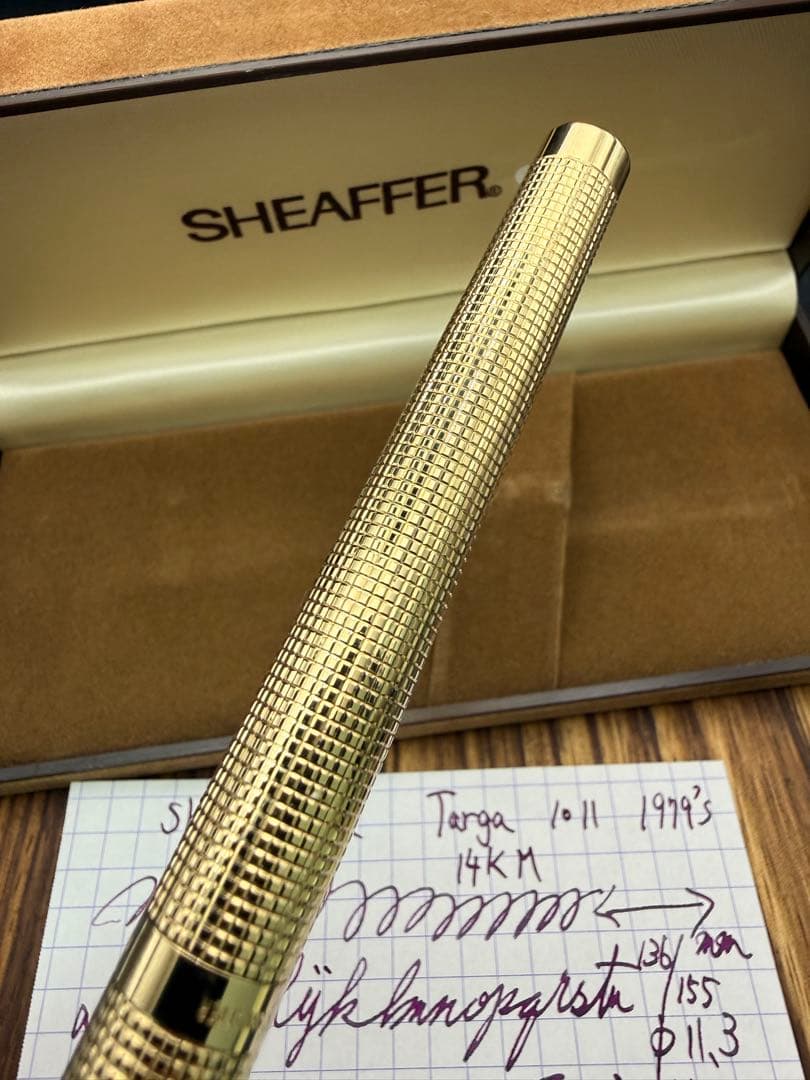 SHEAFFER 万年筆 タルガ 1011 23K張 14K M 美品
