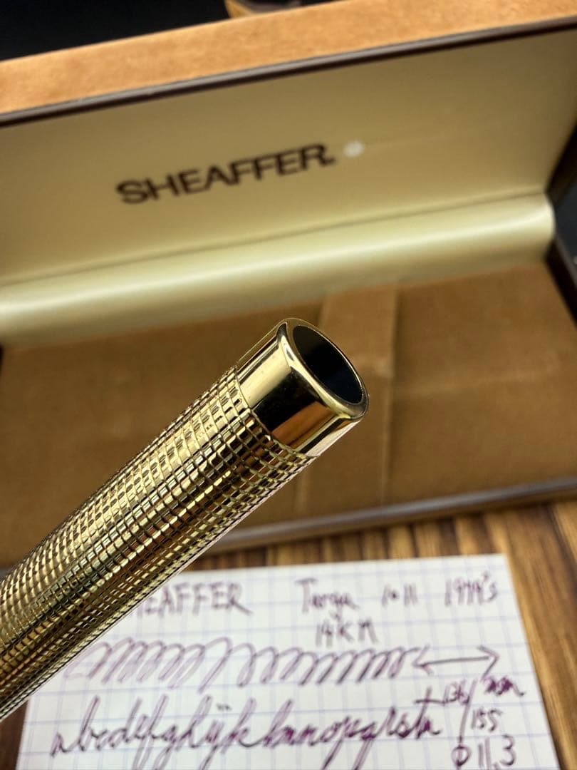 SHEAFFER 万年筆 タルガ 1011 23K張 14K M 美品