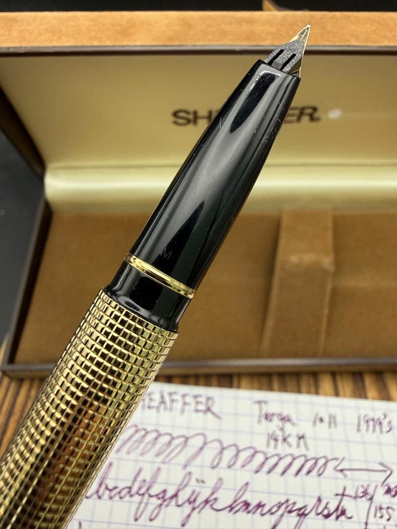 SHEAFFER 万年筆 タルガ 1011 23K張 14K M 美品
