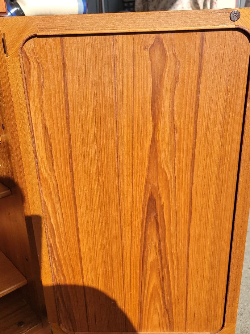 レトロ 木製 ガラス扉付き 食器棚 本棚 収納棚 ヴィンテージ調 キャビネット