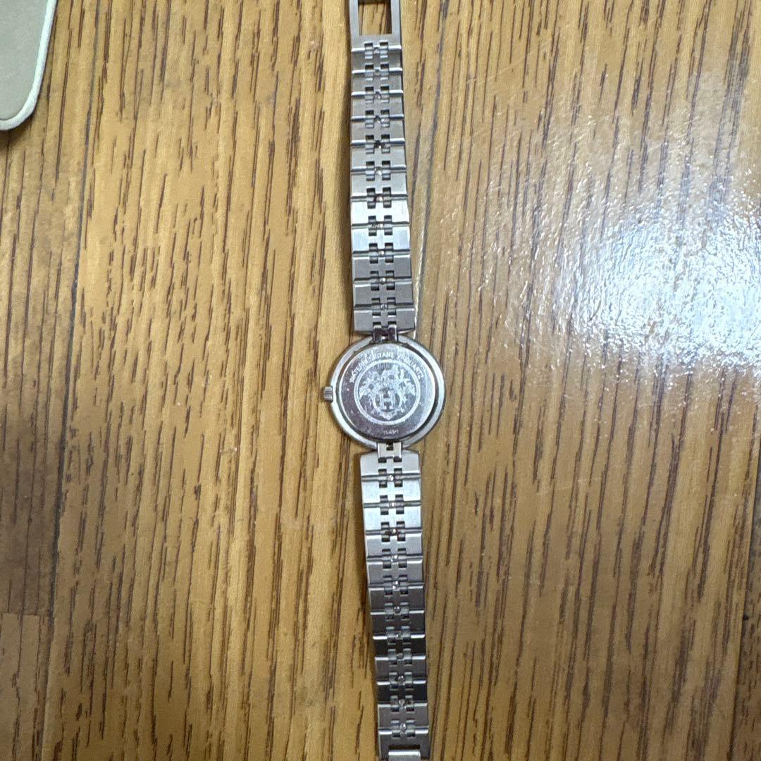 HERMES クォーツ腕時計 ホワイト文字盤　早いもの勝ち！