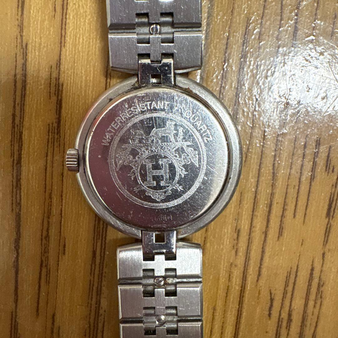 HERMES クォーツ腕時計 ホワイト文字盤　早いもの勝ち！