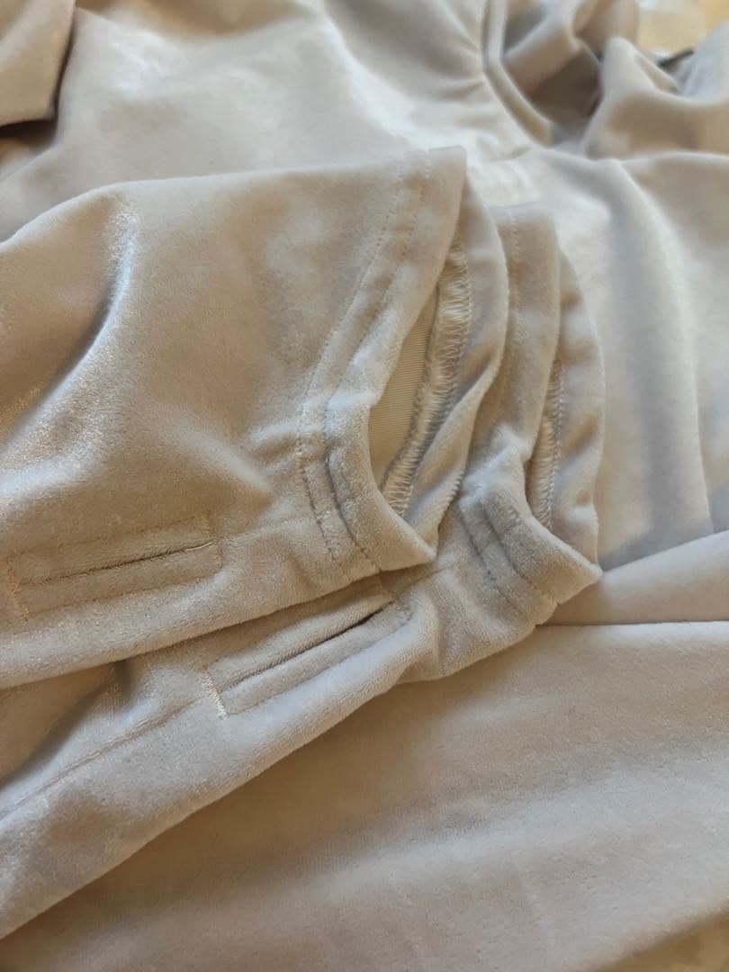 enof velour jersey zip tops イナフベロアトップス