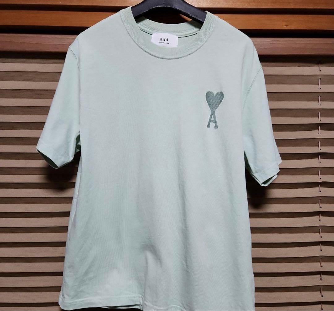 ami parisTシャツミントグリーン