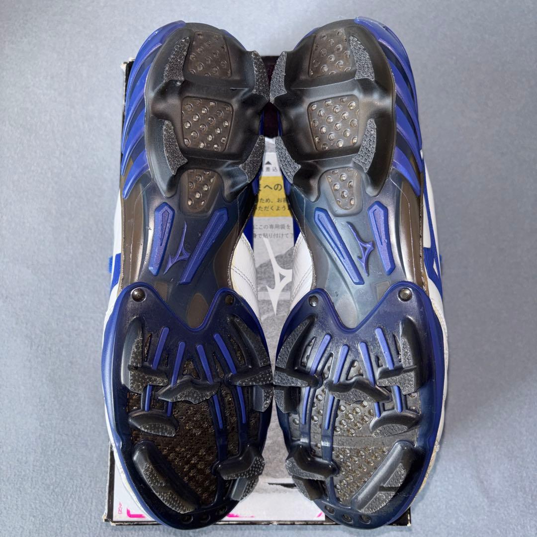 ミズノ ウエーブ イグニタス 2 MD ホワイト×ブルー　26.5cm