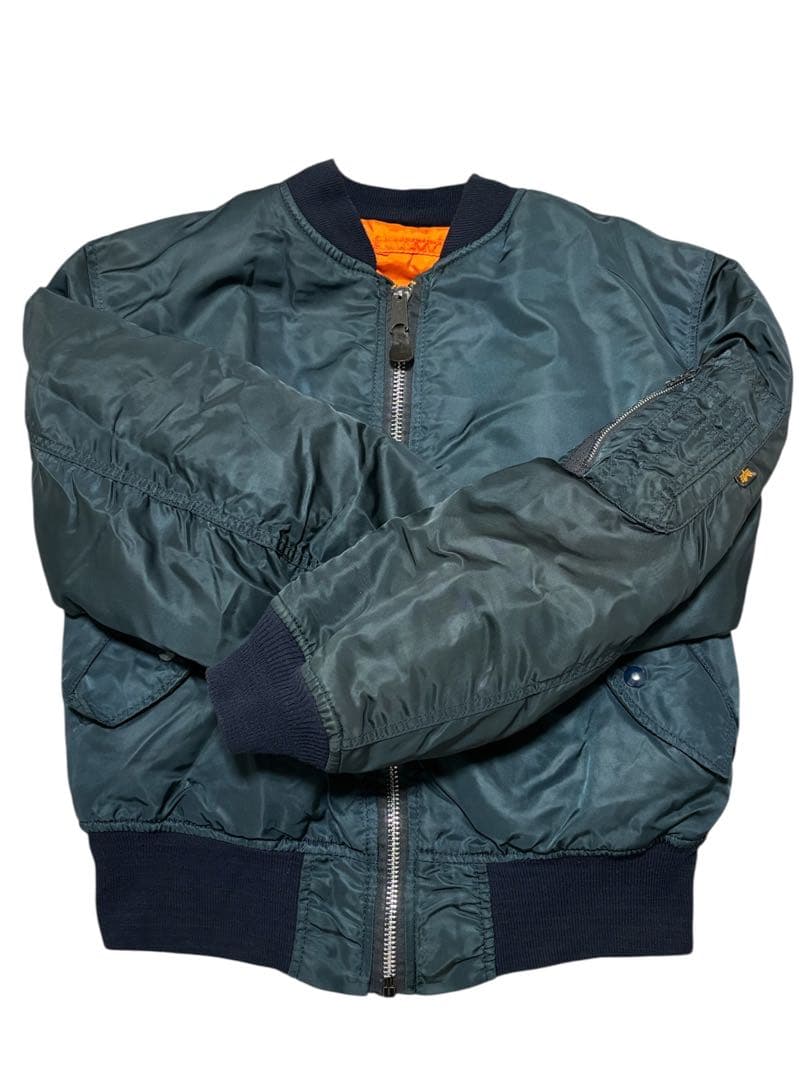 【90s】USA製 アルファインダストリーズ 社MA-1 ネイビー