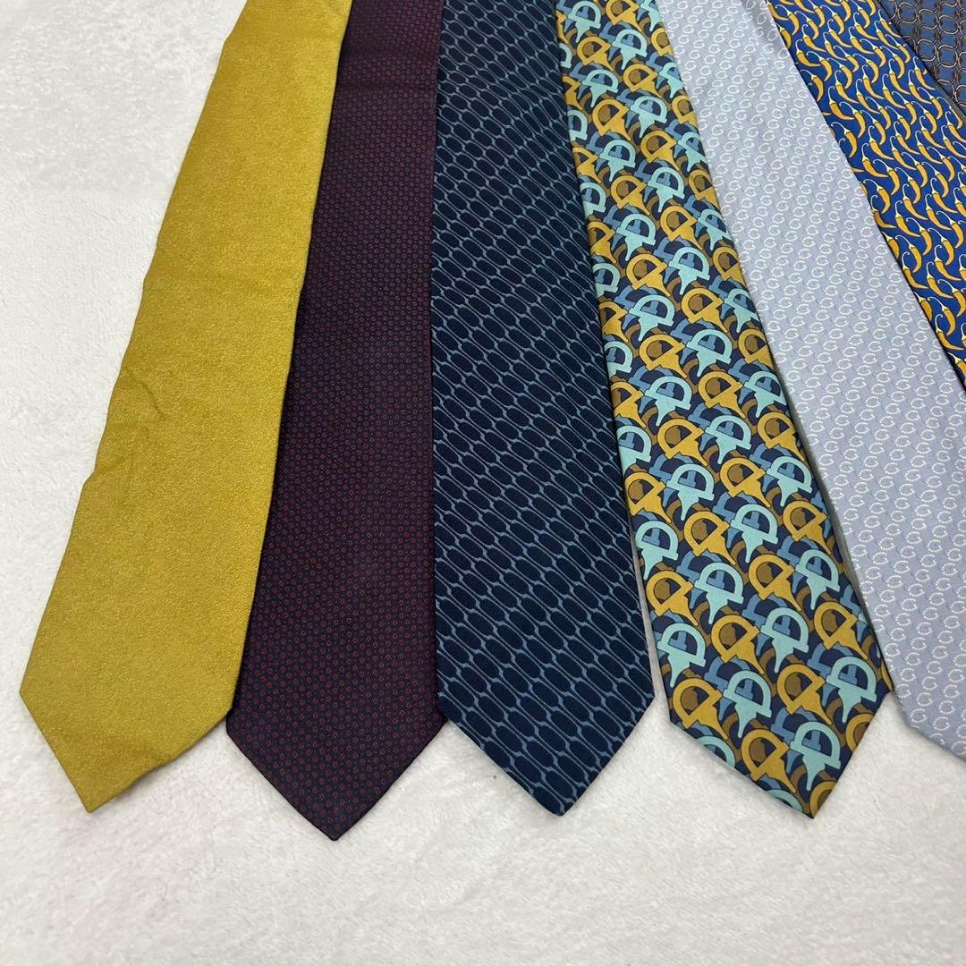 NM5 グッチ GUCCI 8本 セット まとめ売り ネクタイ メンズ