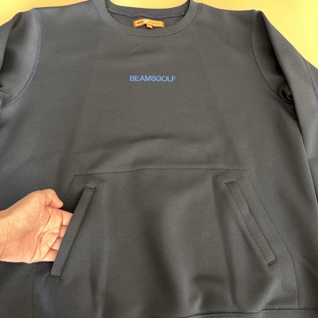 【極美品】ビームスゴルフ　ストレッチ　プルオーバー　スウェット　Ｌサイズ