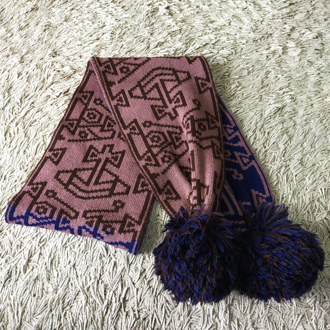 【良品】ヴィヴィアンウエストウッド　マフラー　ボンボン