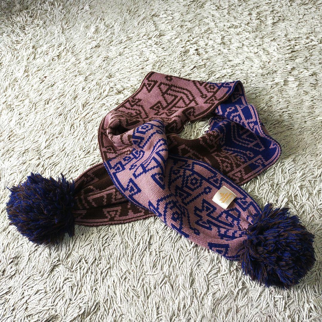 【良品】ヴィヴィアンウエストウッド　マフラー　ボンボン