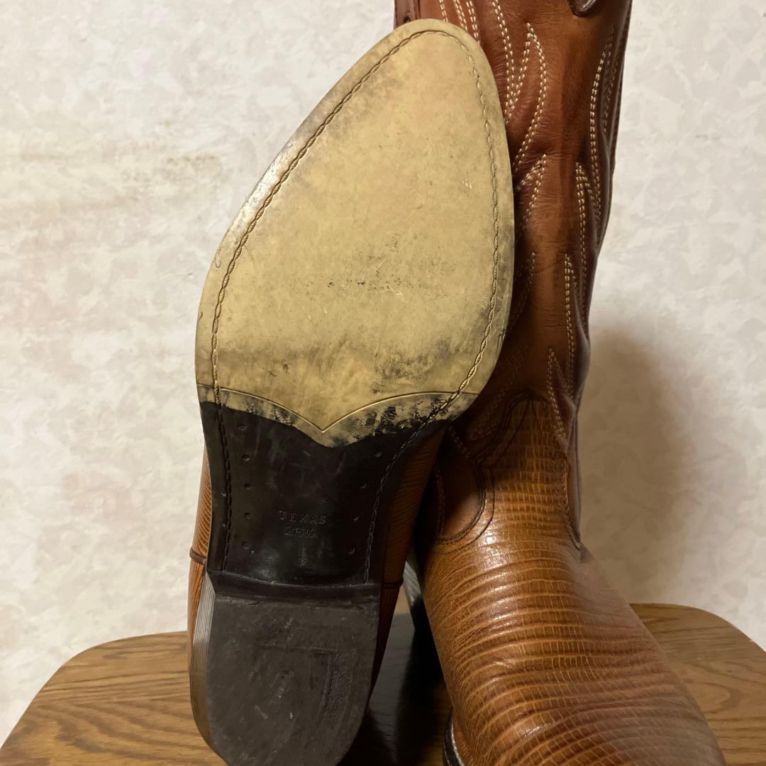 ブラウンレザーウエスタンブーツ