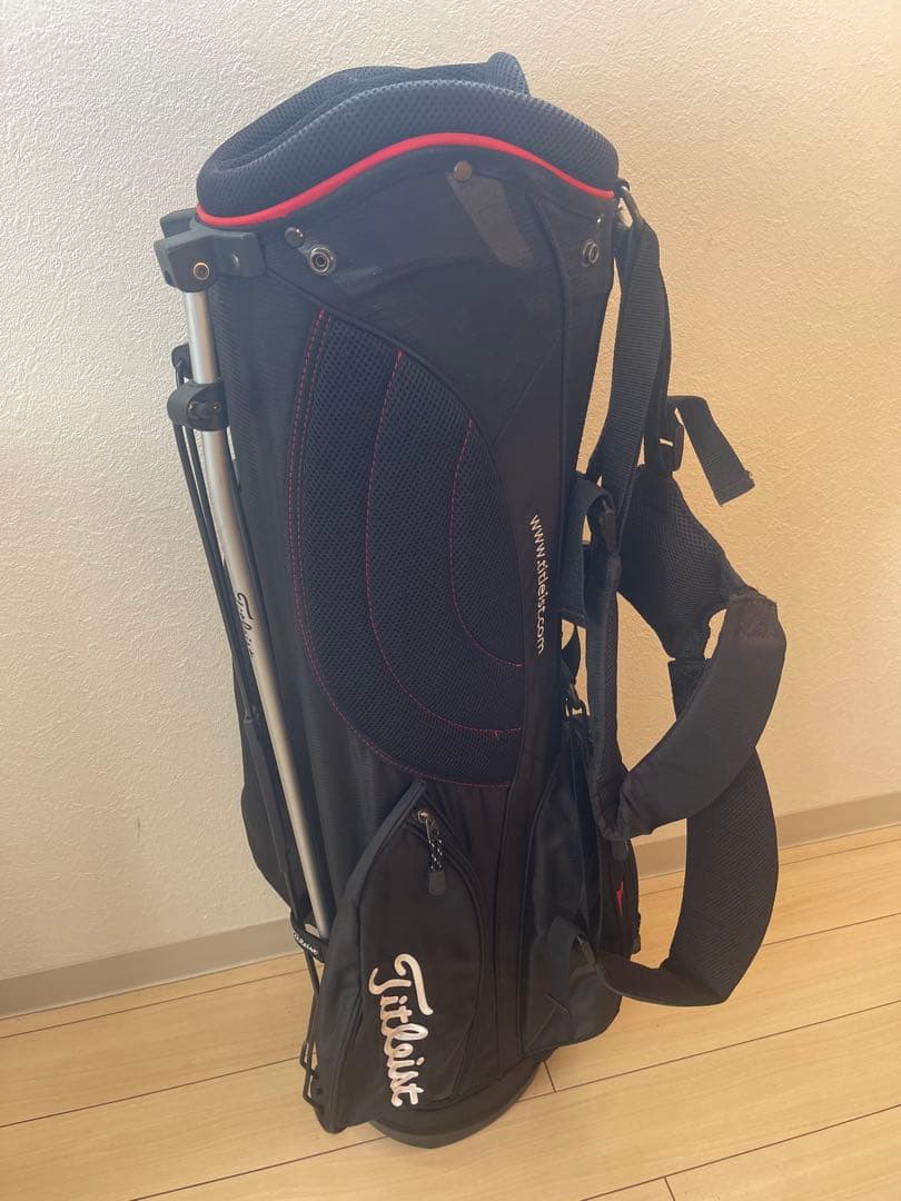 Titleist キャディバッグ ブラック/ホワイト/レッド