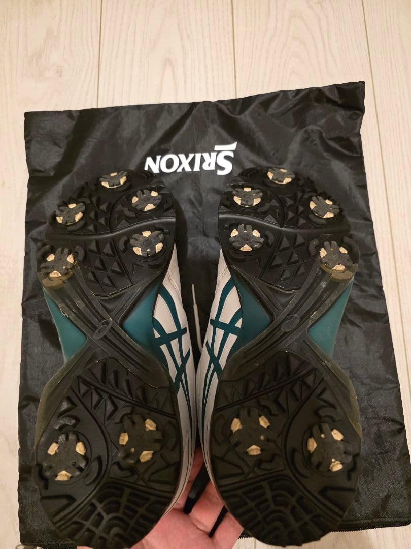 アシックス ゴルフシューズ　グリーン 27.5センチ