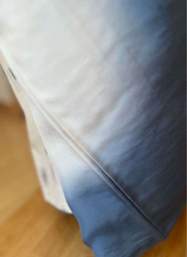 紬着物　紬　絣模様　白地　袷