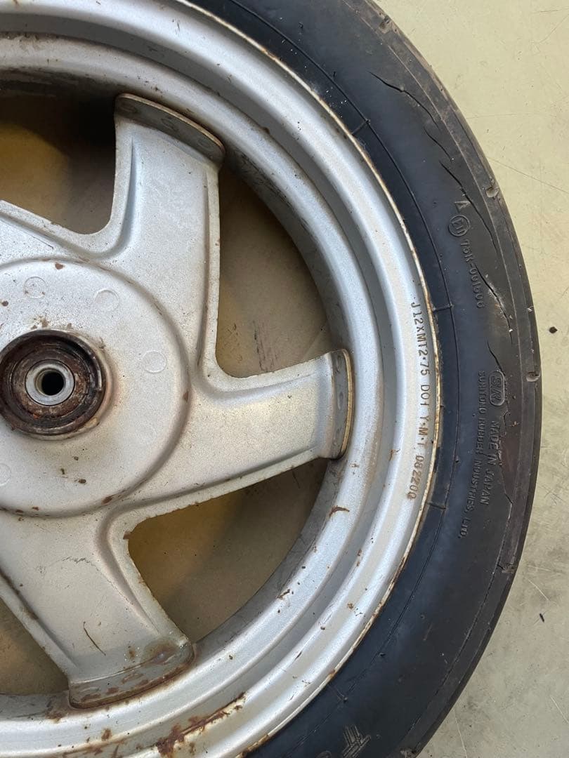 グランドアクシス100 社外Fキャリパー&ローター&Fホイール