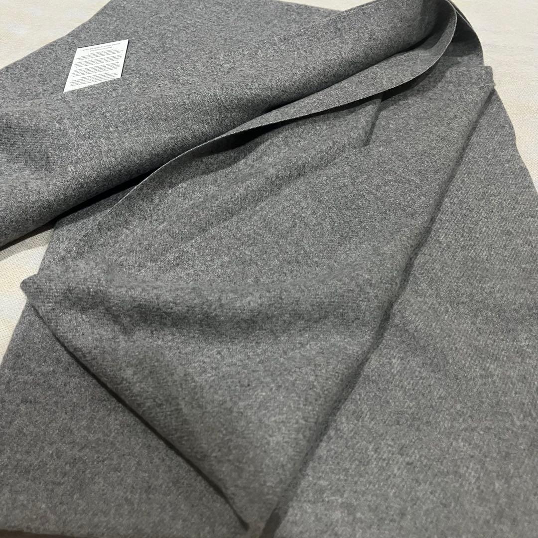 ト*ム様 美品 ジョンストンズ カシミヤ100％ 大判ストール ミッド グレー