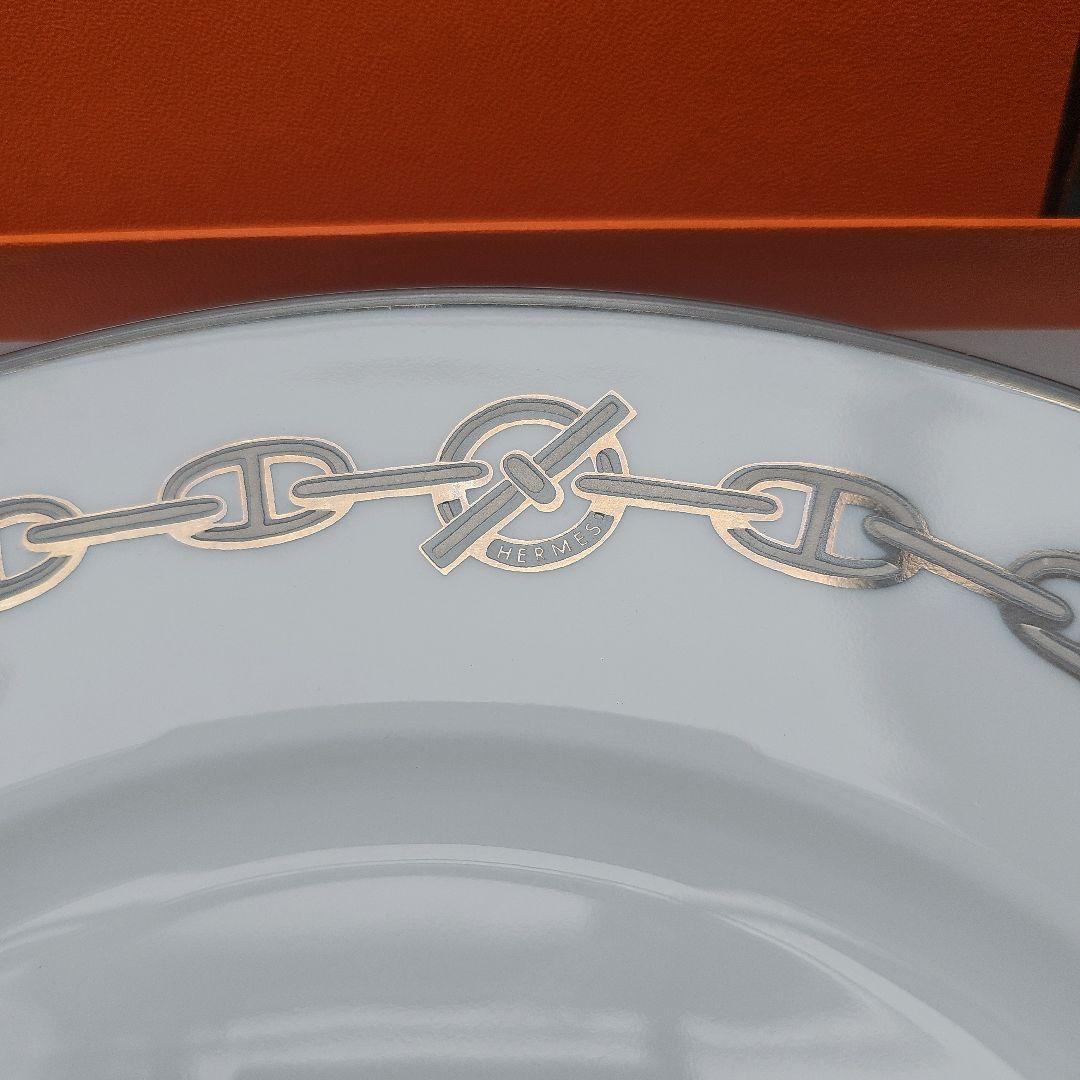 美品✨箱付き✨HERMES　シェーヌダンクル　チェーン柄　27cm　大皿