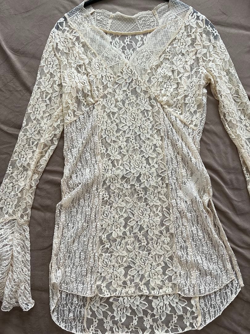 トップス Ameri COMBINATION LACE TOP