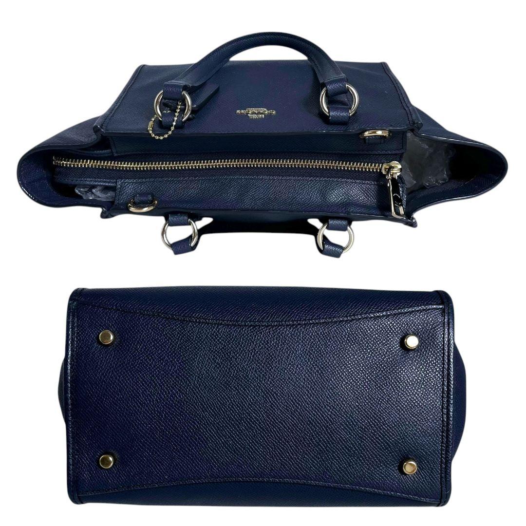バッグ Coach 2way Shoulder Bag Leather Navy y2k