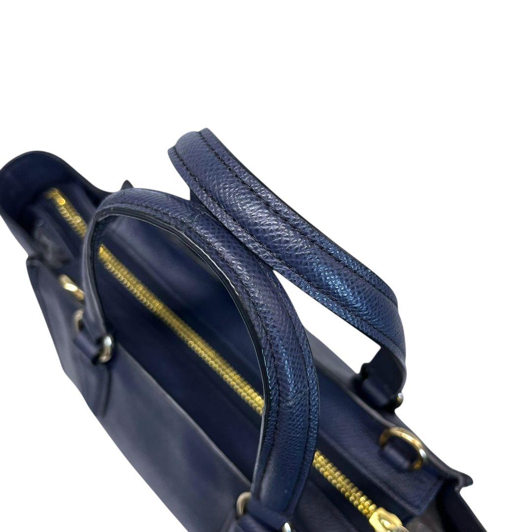 バッグ Coach 2way Shoulder Bag Leather Navy y2k