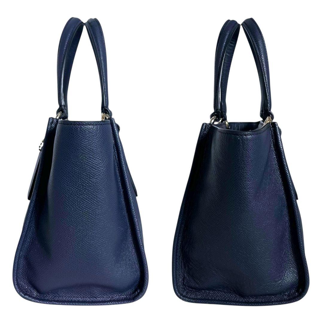 バッグ Coach 2way Shoulder Bag Leather Navy y2k
