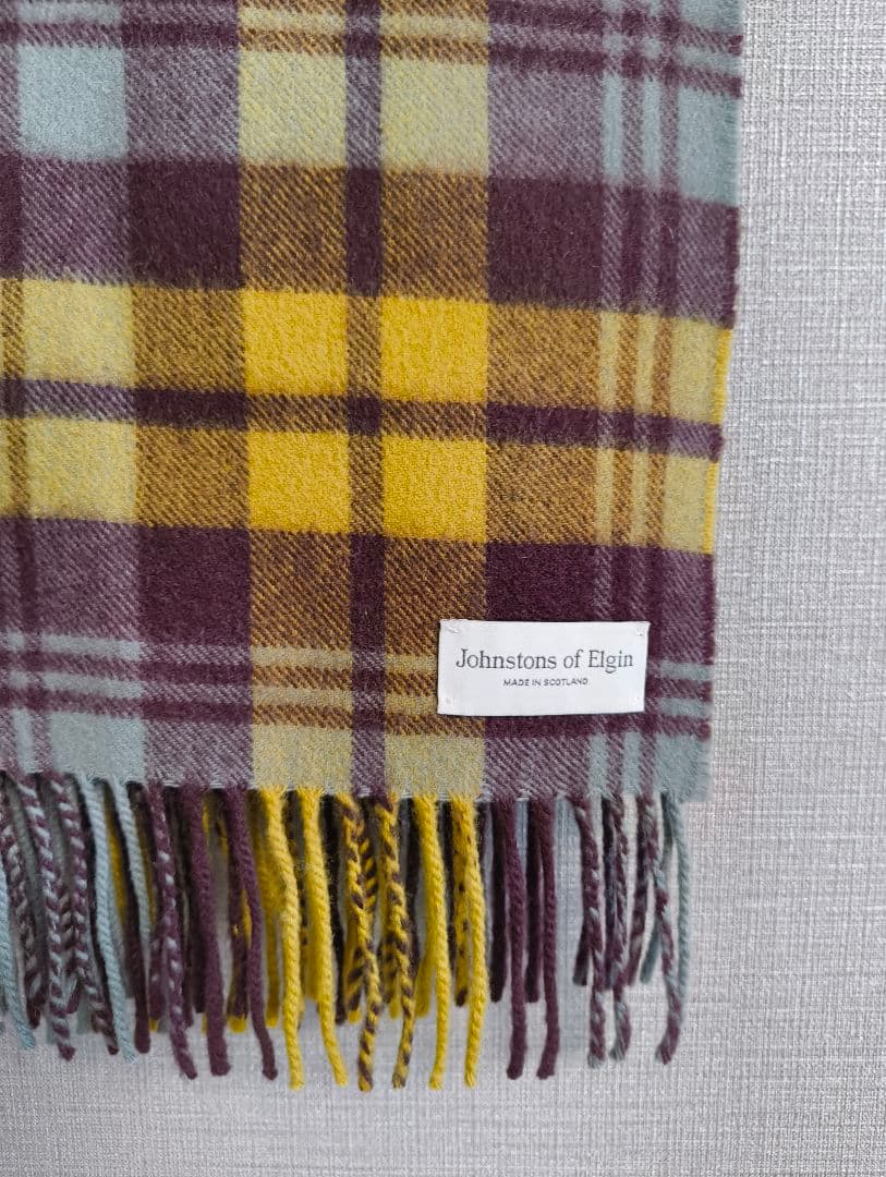 ジョンストンズ　マフラー　ブリティッシュメイド別注