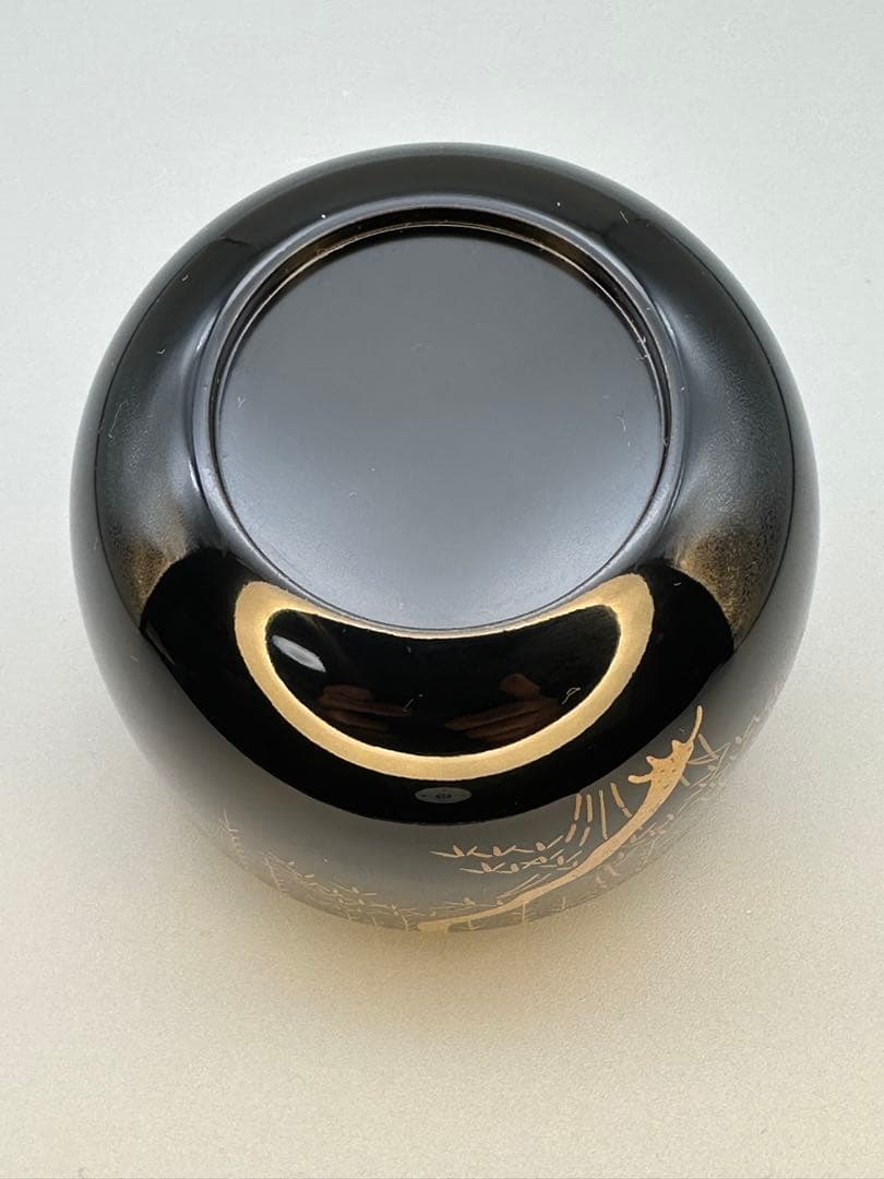 茶道具　棗　中村宗悦　柳竹に鶯