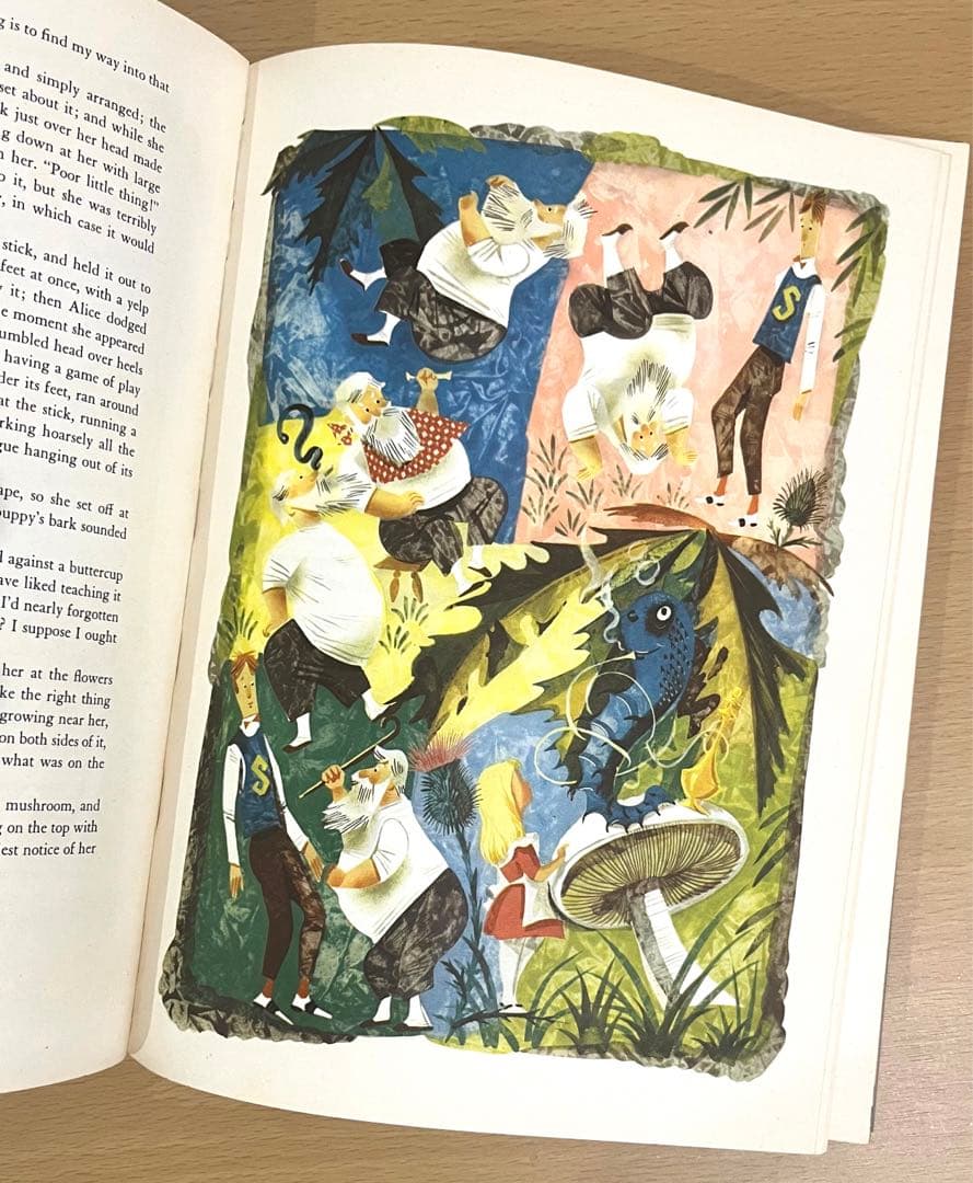 No.246 希少　古書 洋書 アンティーク 不思議の国のアリス・鏡の国のアリス