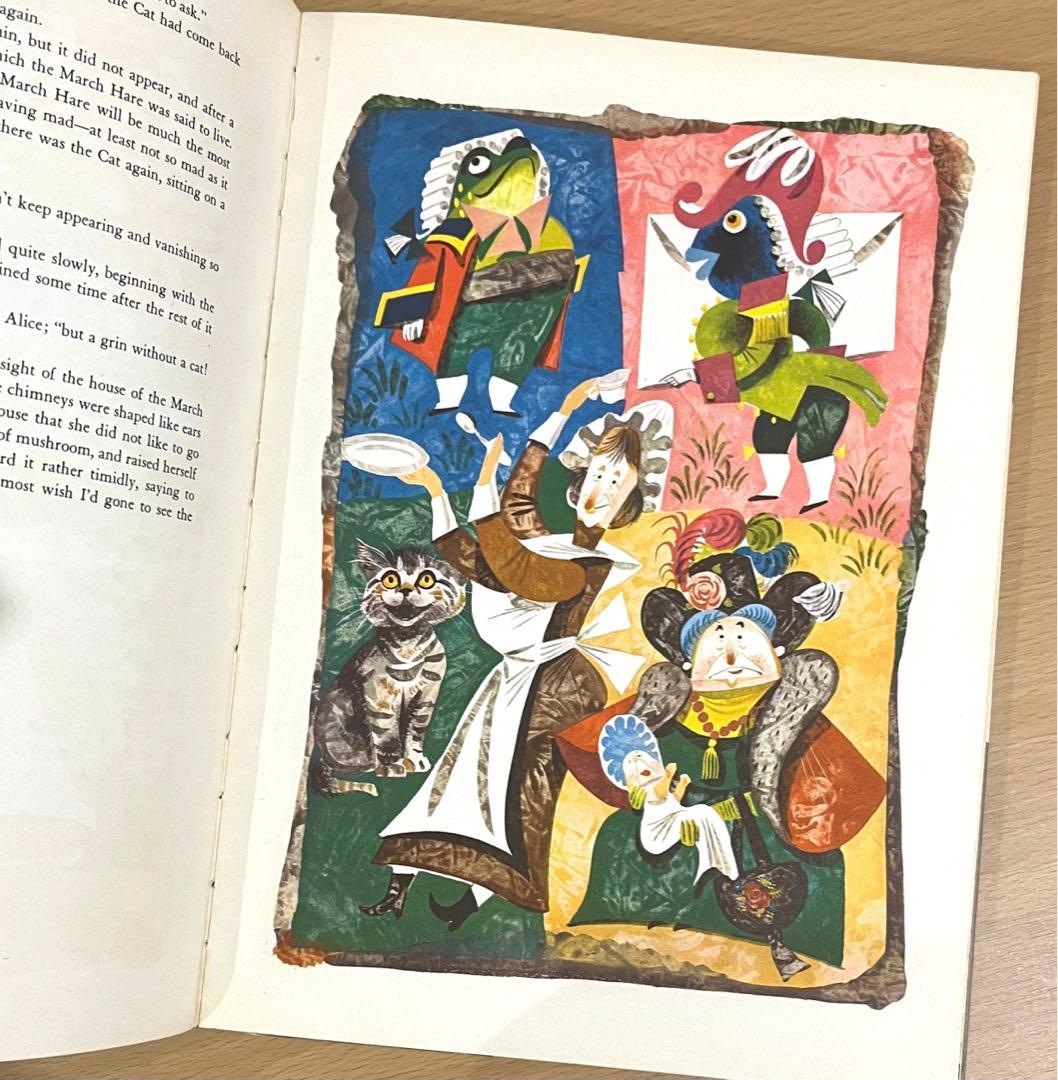 No.246 希少　古書 洋書 アンティーク 不思議の国のアリス・鏡の国のアリス