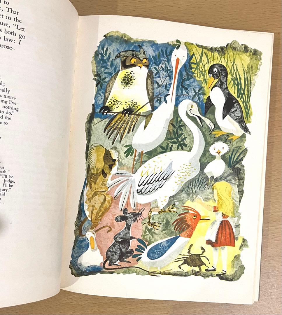 No.246 希少　古書 洋書 アンティーク 不思議の国のアリス・鏡の国のアリス