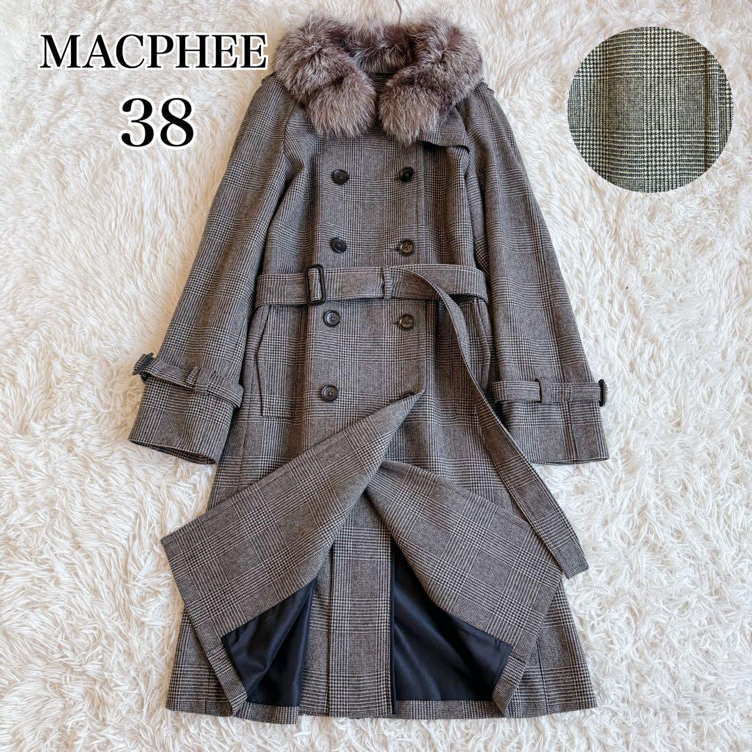 希少✨マカフィー 定価¥8.5万3WAY ウール100 フォックスファーコート