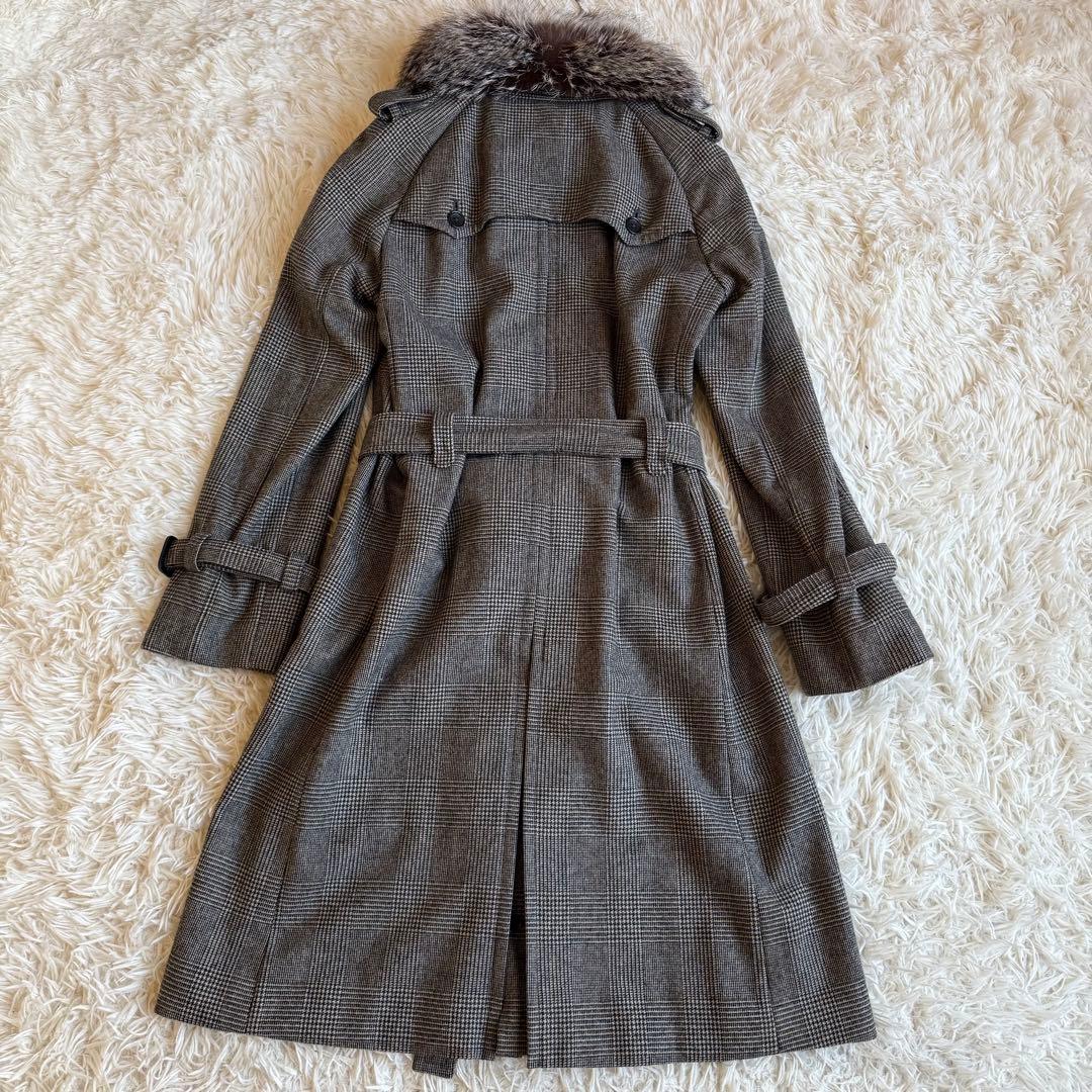 希少✨マカフィー 定価¥8.5万3WAY ウール100 フォックスファーコート