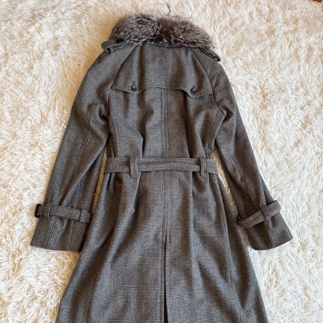 希少✨マカフィー 定価¥8.5万3WAY ウール100 フォックスファーコート