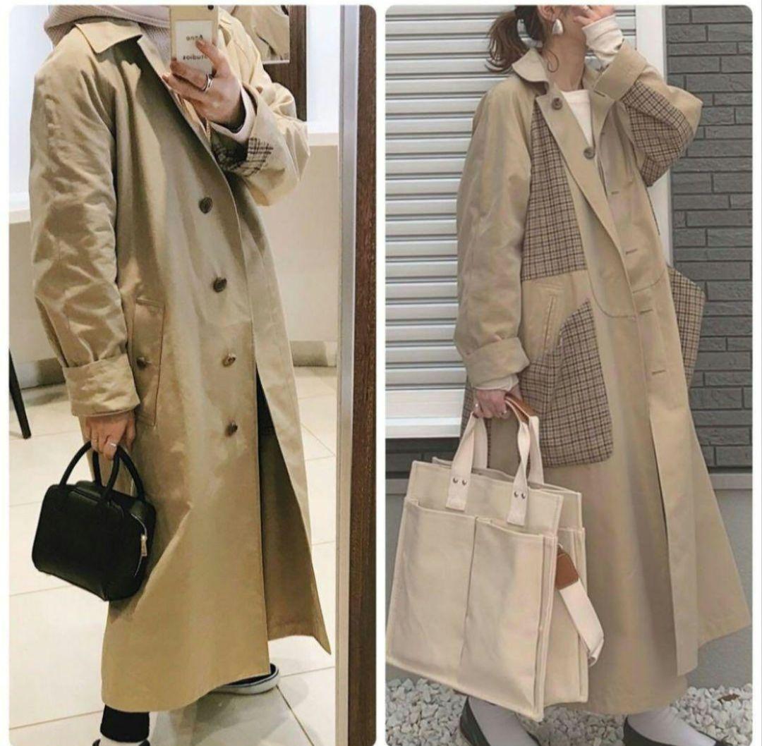 6(ROKU) ロク ユナイテッドアローズ リバーシブル 　ステンカラーコート