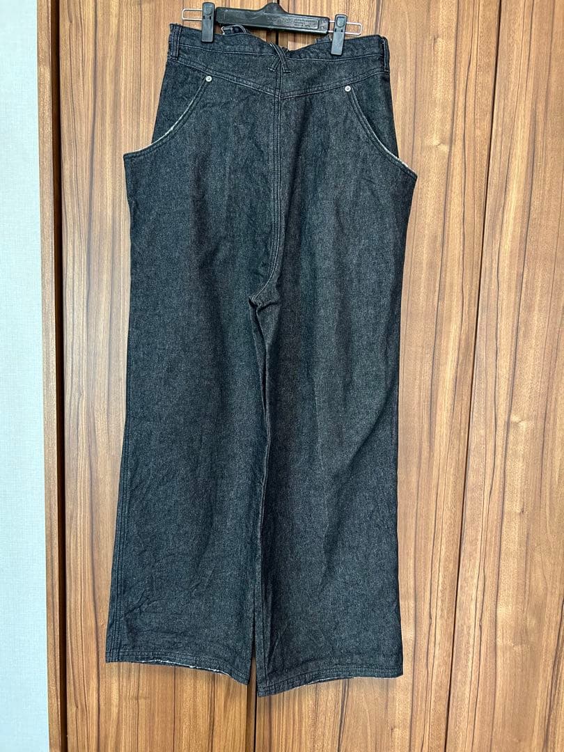 美品★ HIGH WAIST WIDE SUSPENDERS PANTS