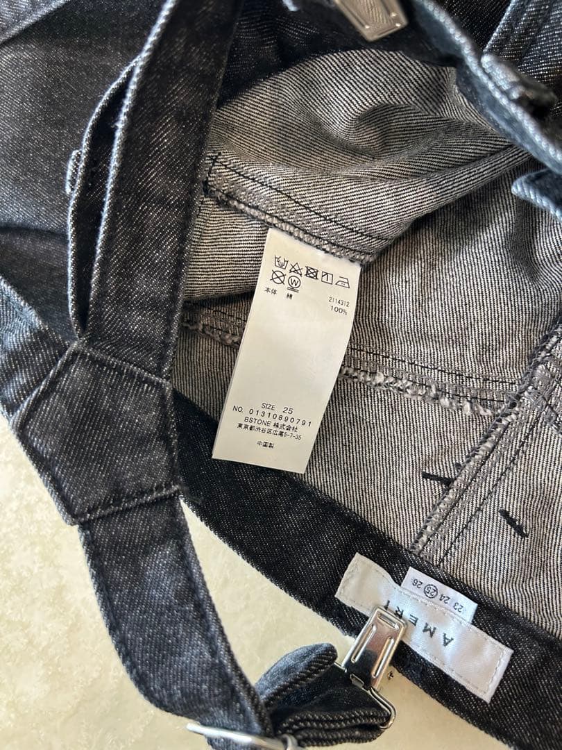 美品★ HIGH WAIST WIDE SUSPENDERS PANTS