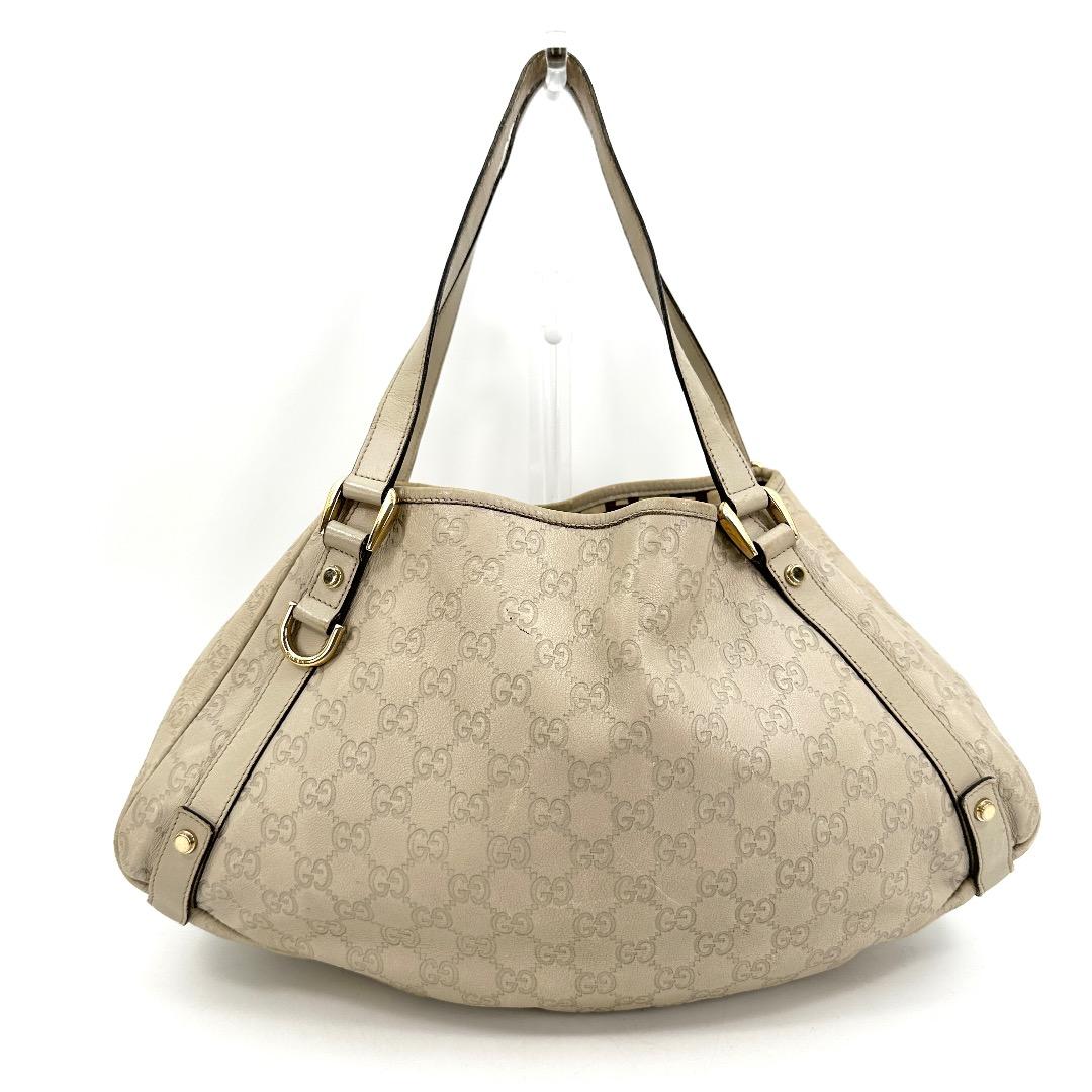 GUCCI グッチ グッチシマ Guccissima ショルダーバッグ ベージュ