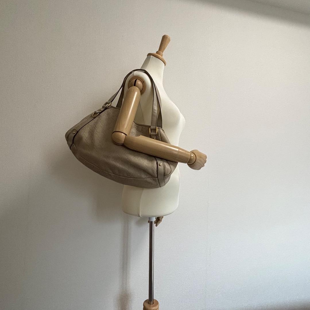 GUCCI グッチ グッチシマ Guccissima ショルダーバッグ ベージュ