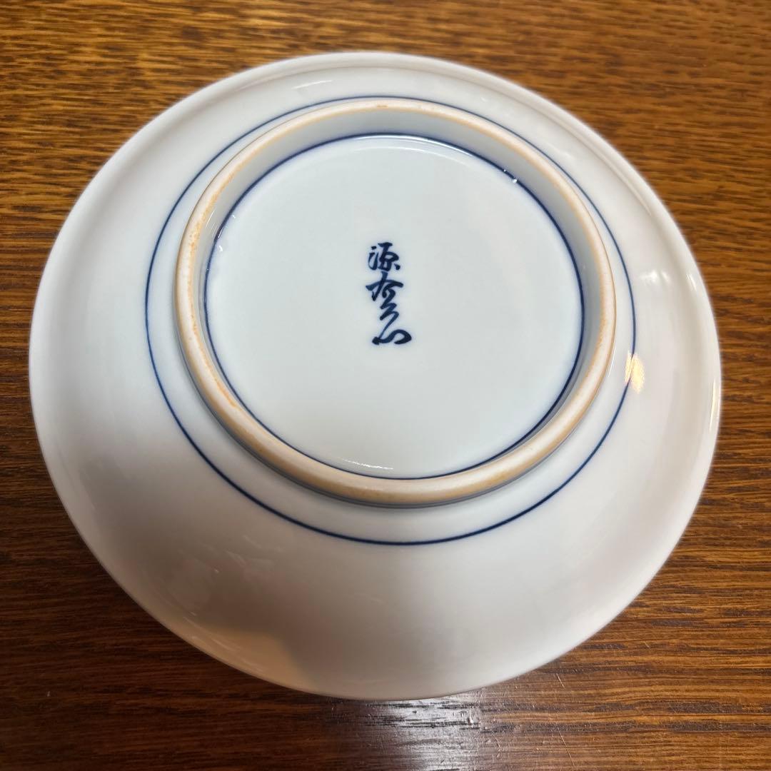 源右衛門　染錦三方割唐草 カップアンドソーサー 2客