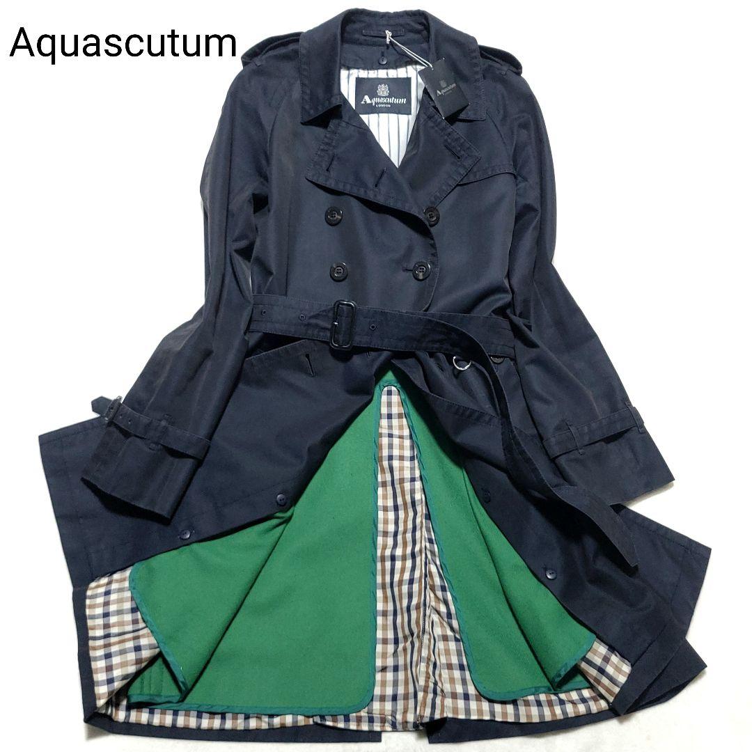 【現行品 3WAY】アクアスキュータム　トレンチコート ライナー クラブチェック