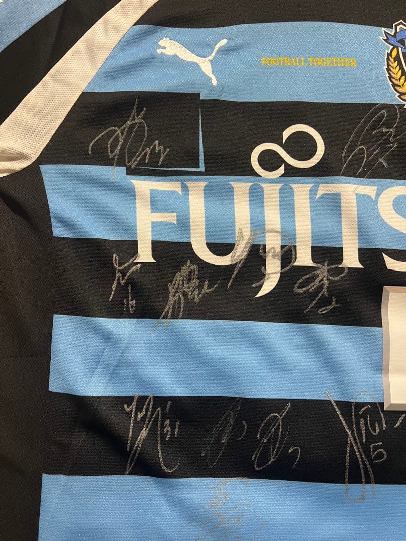 川崎フロンターレ サイン入りジャージ　PUMA Jリーグ　中村憲剛