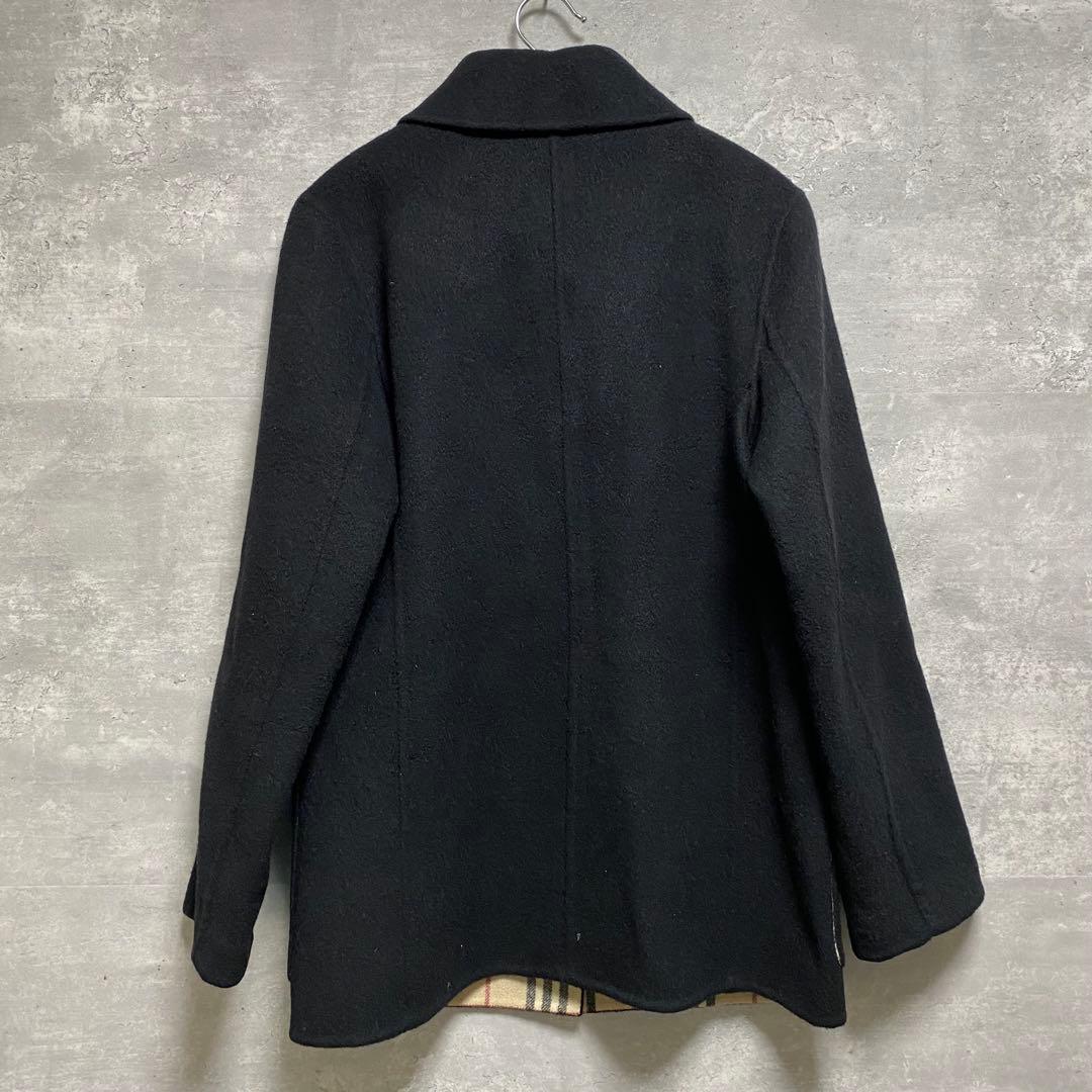 バーバリー BURBERRY LONDON カシミヤ混 ノヴァチェック裏地コート