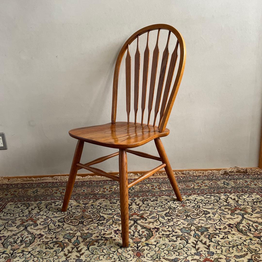 ①Shin Lee シンリー ダイニングチェア ウィンザーチェア　オーク材