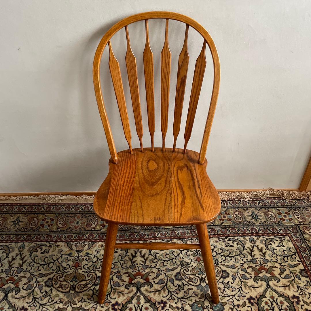 ①Shin Lee シンリー ダイニングチェア ウィンザーチェア　オーク材