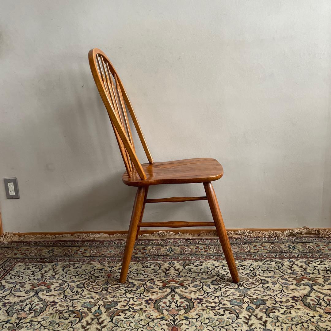 ①Shin Lee シンリー ダイニングチェア ウィンザーチェア　オーク材