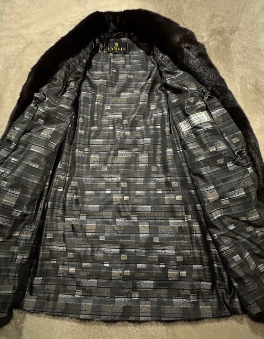 【SAGA MINK】ダークブラウン ファーコート