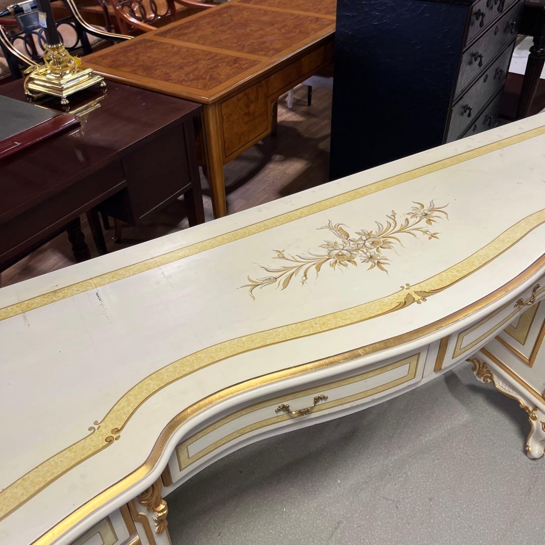 【輸入家具】◇コンソールテーブル◆特大◇ロココ調◆猫脚◆◇Italy