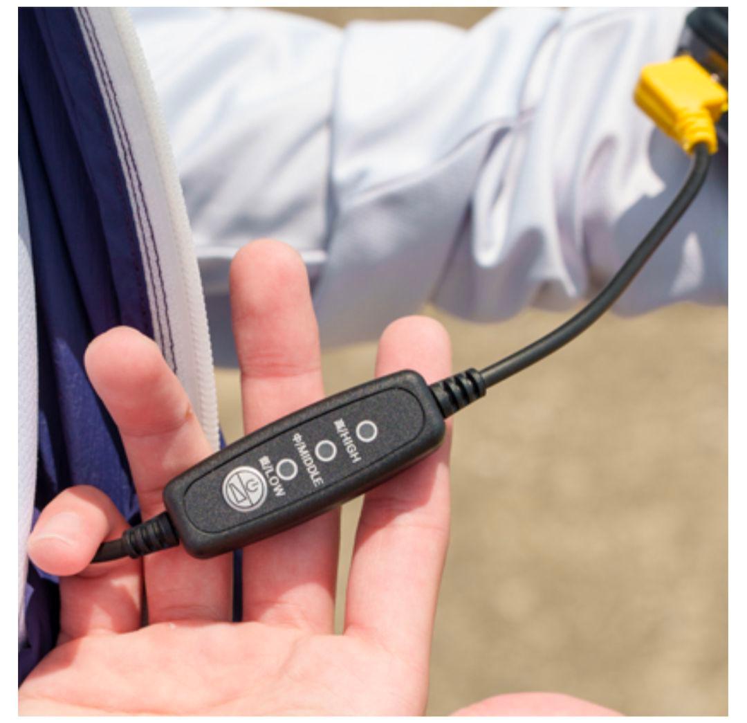 や*だ様 ブルーブルー ファン付き釣りベスト 【Lサイズ】【空調服】【No-71